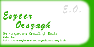 eszter orszagh business card